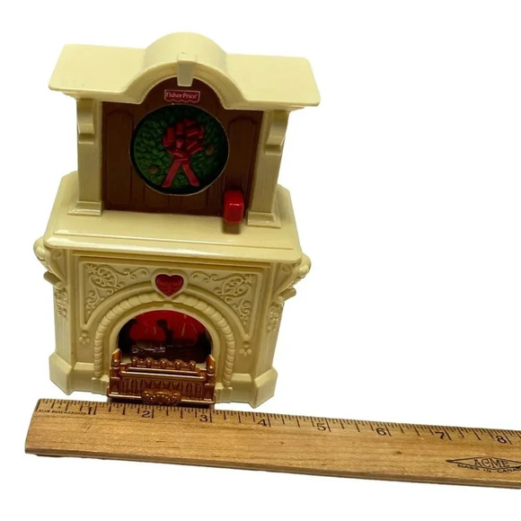 Fisher Price Loving  Family Doll Furniture Lot 2 Musical Fireplace and Stairs - Picture 7 of 8